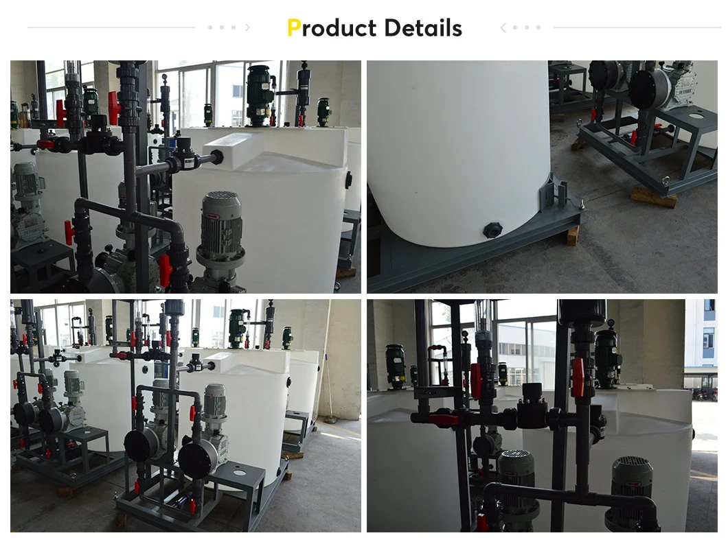 Manual Chemical Preparation and Dosing System Used for Water Treatment Plant