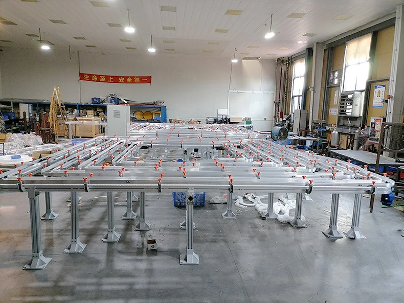 Manufacturer Flexible Plastic Modular Curve Chain Conveyor System Design for Beverage Bottles, Cans, Tissue Industry