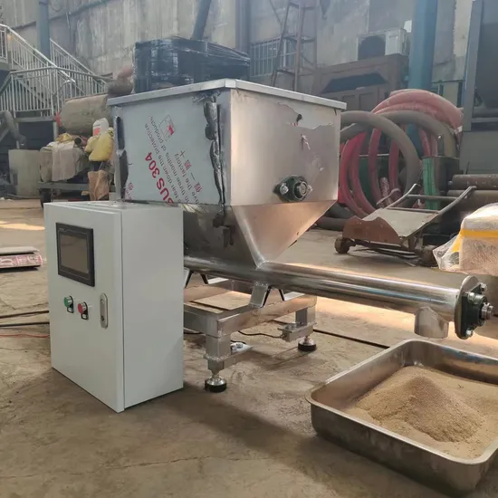 Wiegeschneckenförderer unter dem Trichter